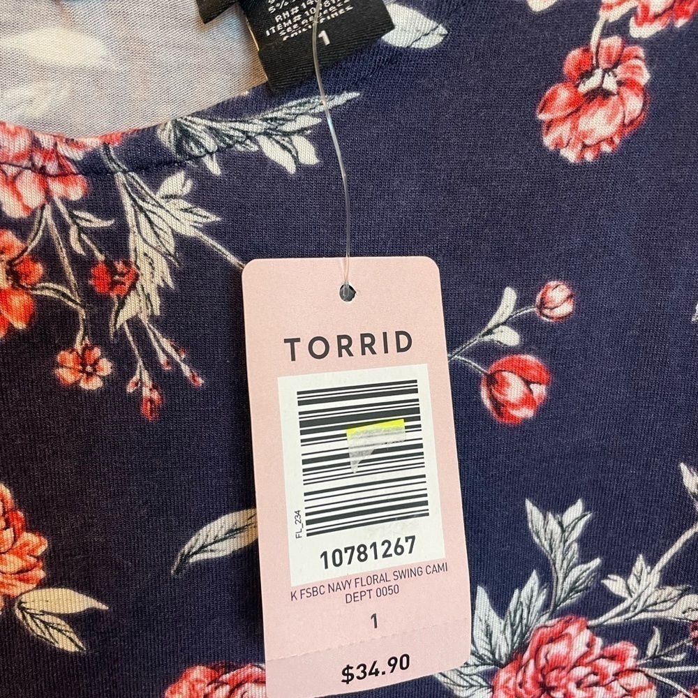 Torrid Floral Tank Top - Picture 9 of 10